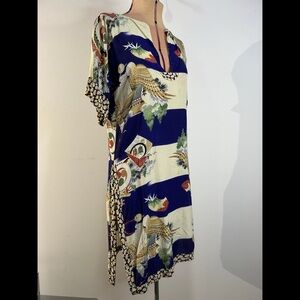 Tunic Handmade from Vintage Kimono fabric size small